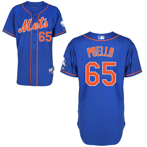 Cesar Puello #65 mlb Jersey-New York Mets Women's Authentic Alternate Blue Home Cool Base Baseball Jersey
